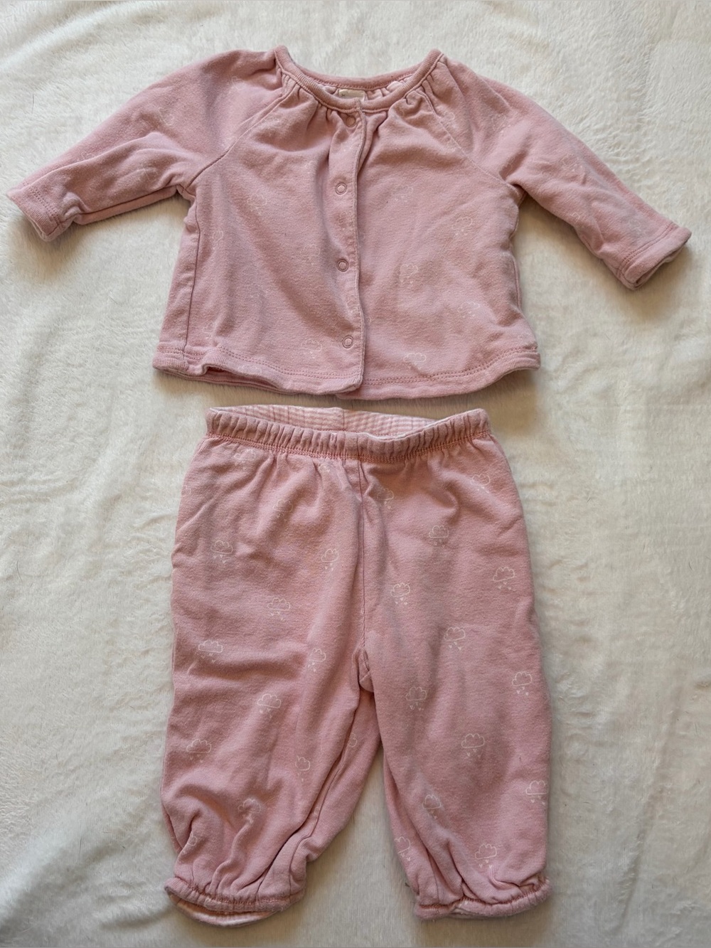 Baby Gap Soft Pink Kids reversible Set - Cozy Two-Piece